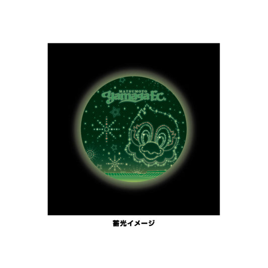 花火ガンズくん 蓄光缶バッジ