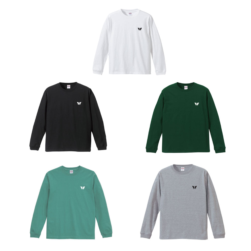 【受注】雷鳥ロゴ刺繍ロングスリーブTシャツ Ⓨ