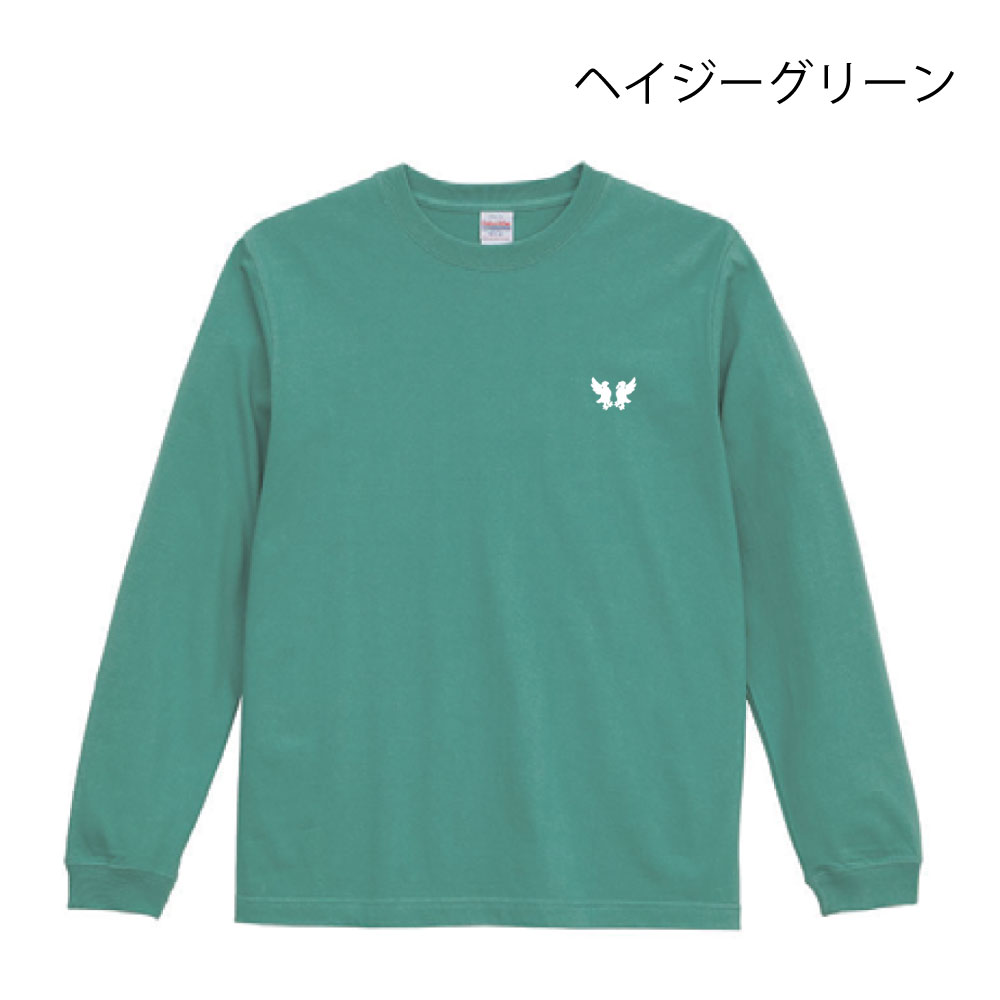 【受注】雷鳥ロゴ刺繍ロングスリーブTシャツ Ⓨ