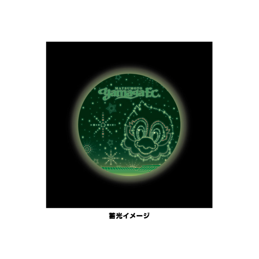 花火ガンズくん 蓄光缶バッジ