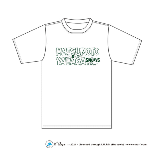 スマーフ×松本山雅 キッズTシャツ(モノトーン)