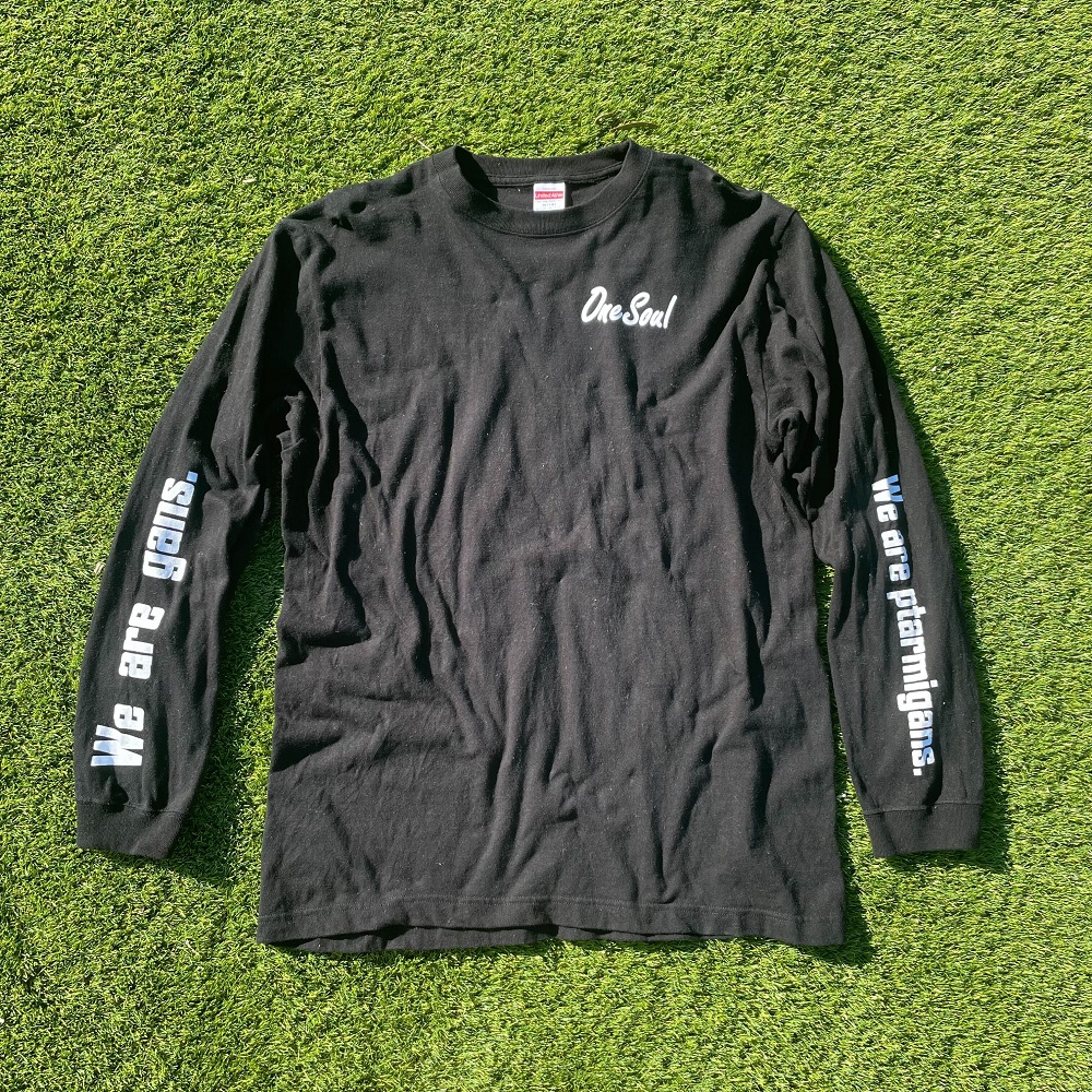 【XLサイズラスト1点】ロングスリーブTシャツ(ブラック)