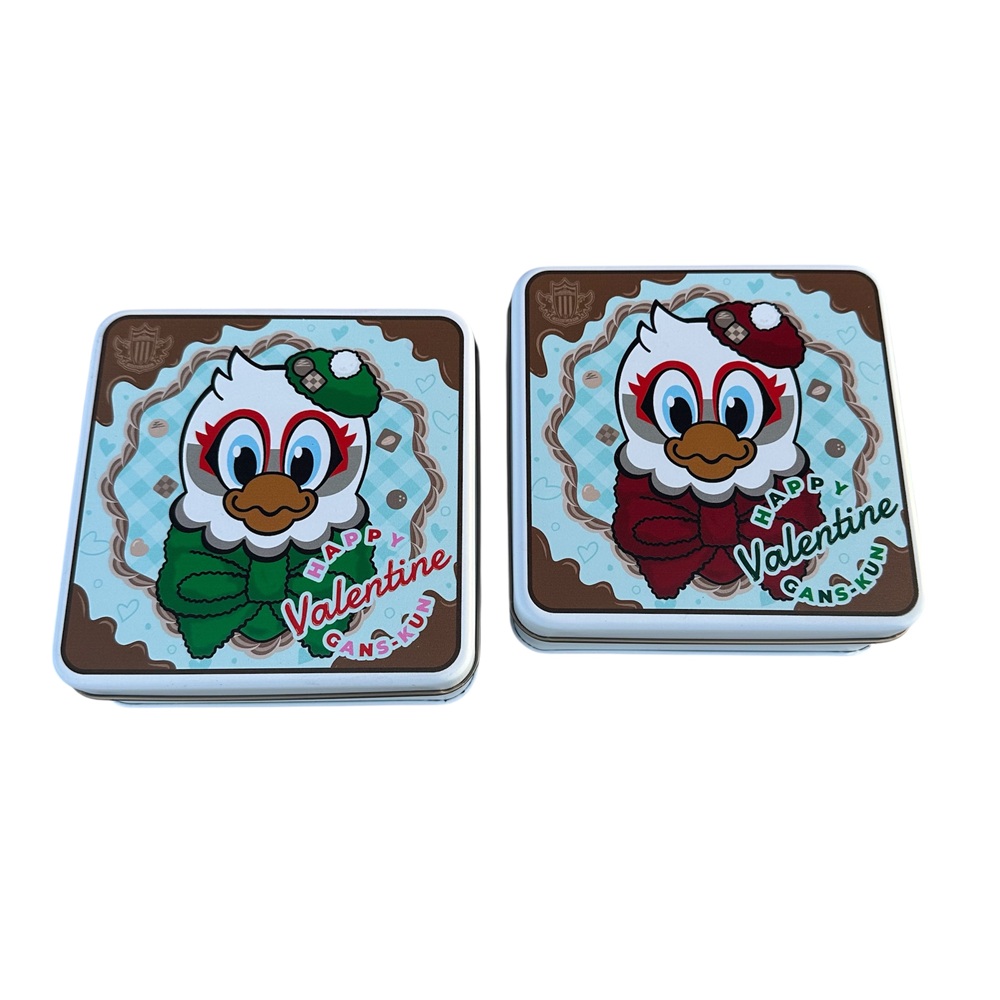 スクエア缶(バレンタインガンズくん)