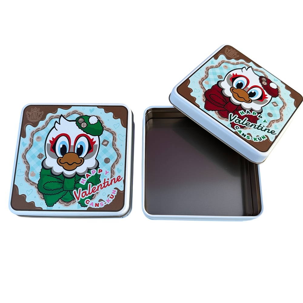 スクエア缶(バレンタインガンズくん)