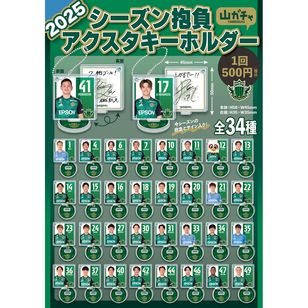2025シーズン抱負アクスタキーホルダー(山ガチャ)