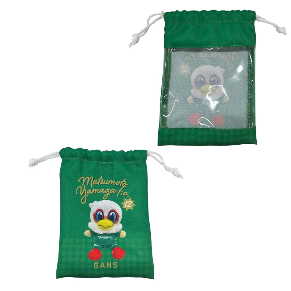 クリア巾着(ガンズくんぬいぐるみKH)