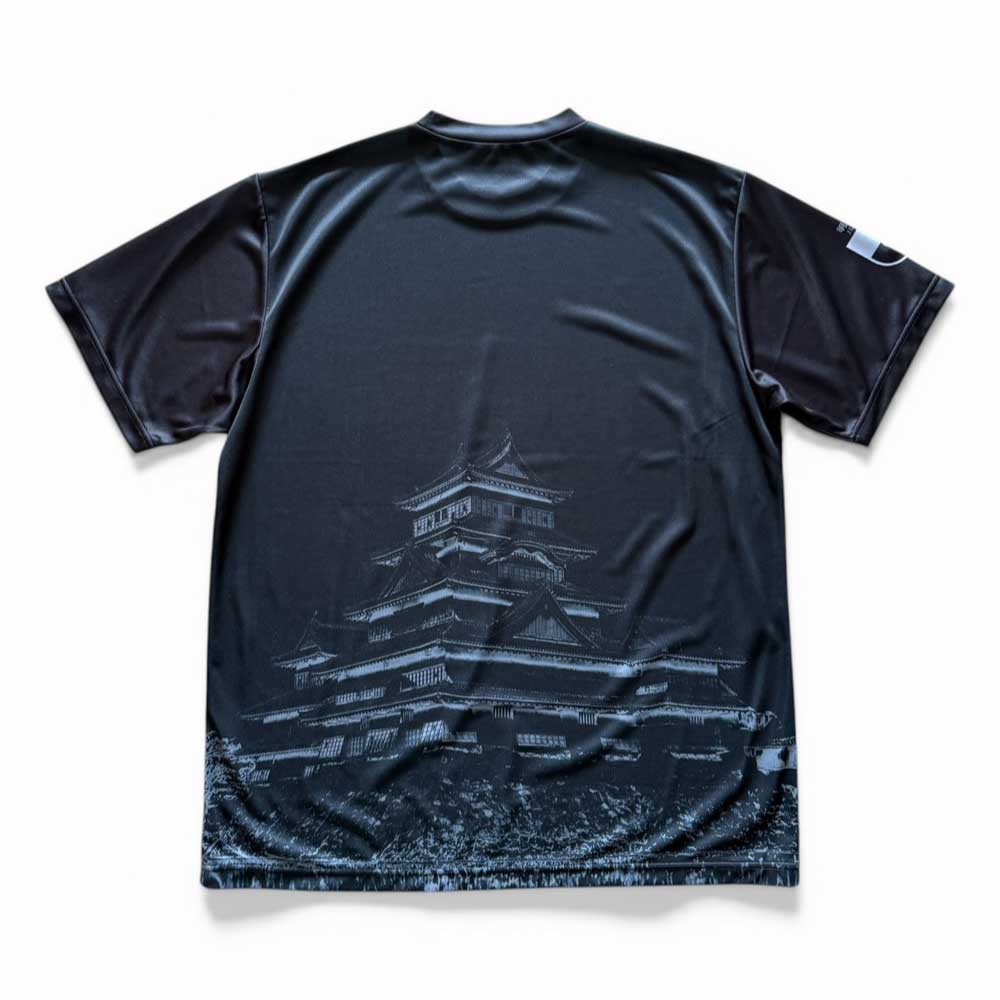 ブラックコンフィットTシャツ(松本城) 150サイズ