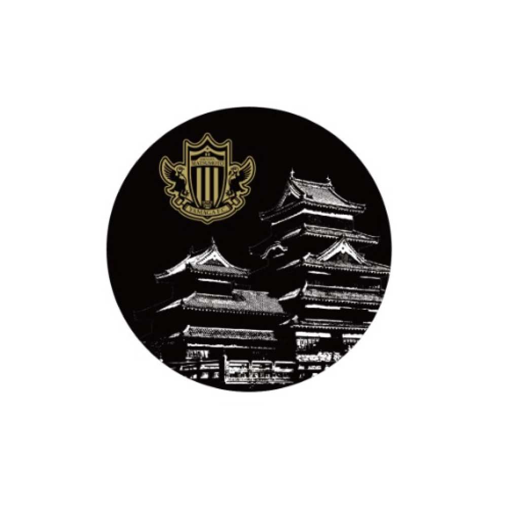 メタル缶バッジ(松本城)