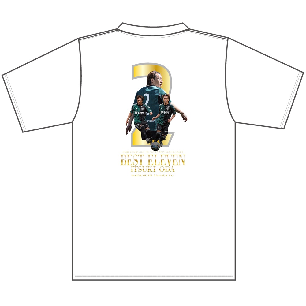 【受注】小田逸稀選手 J2J3百年構想リーグベストイレブン受賞記念グッズ Tシャツ