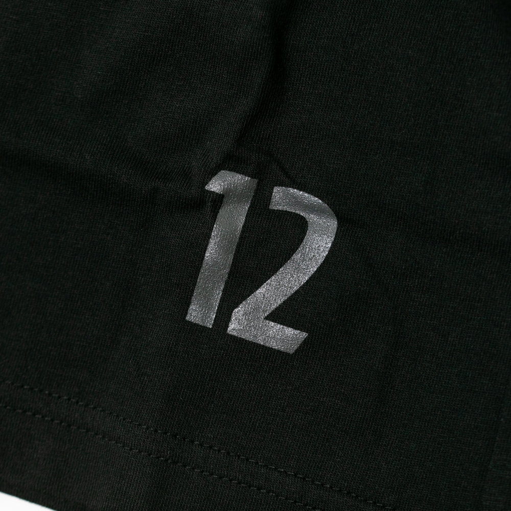 松本山雅×adidas　3BAR Tシャツ(黒×グレー)