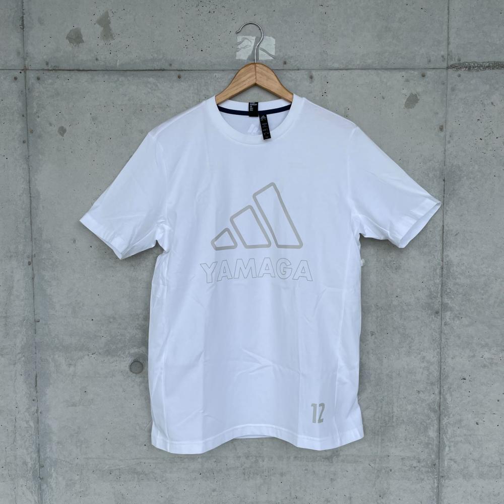 松本山雅×adidas　3BAR Tシャツ(白×グレー)