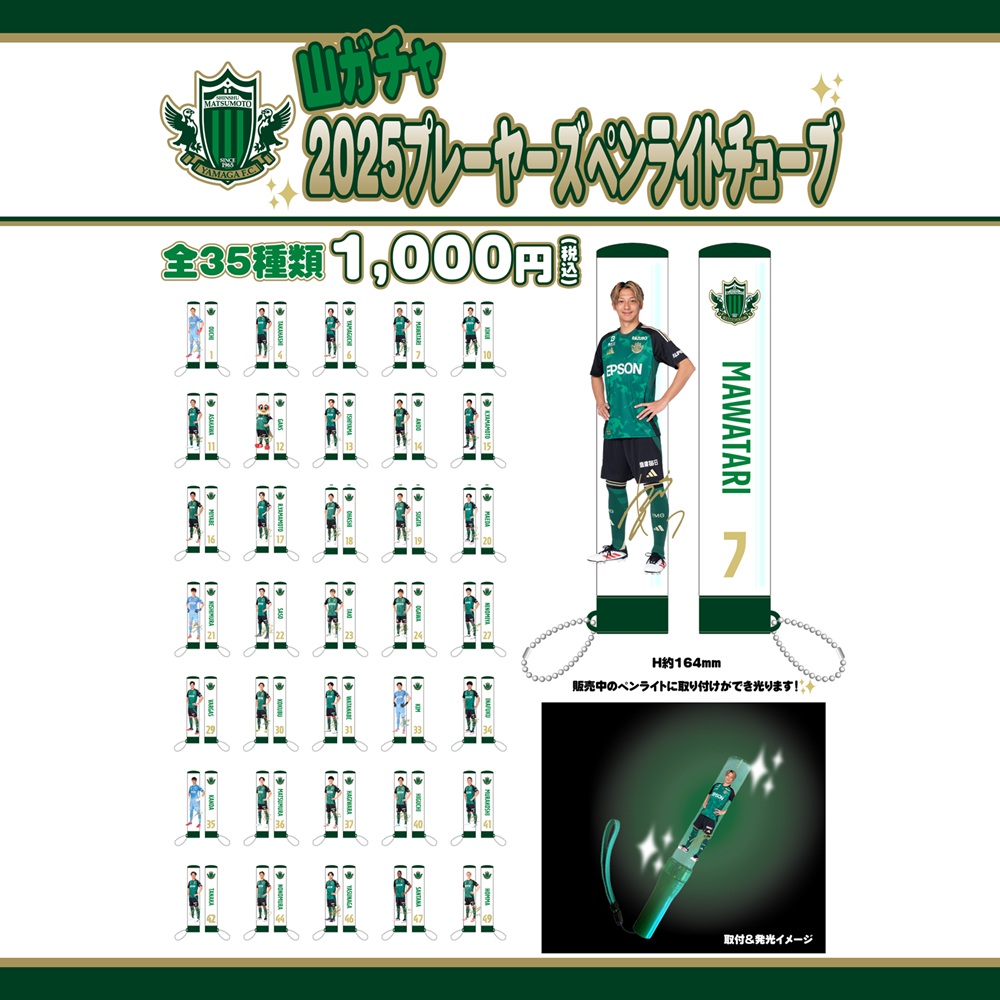 2025プレーヤーズペンライトチューブ(山ガチャ)