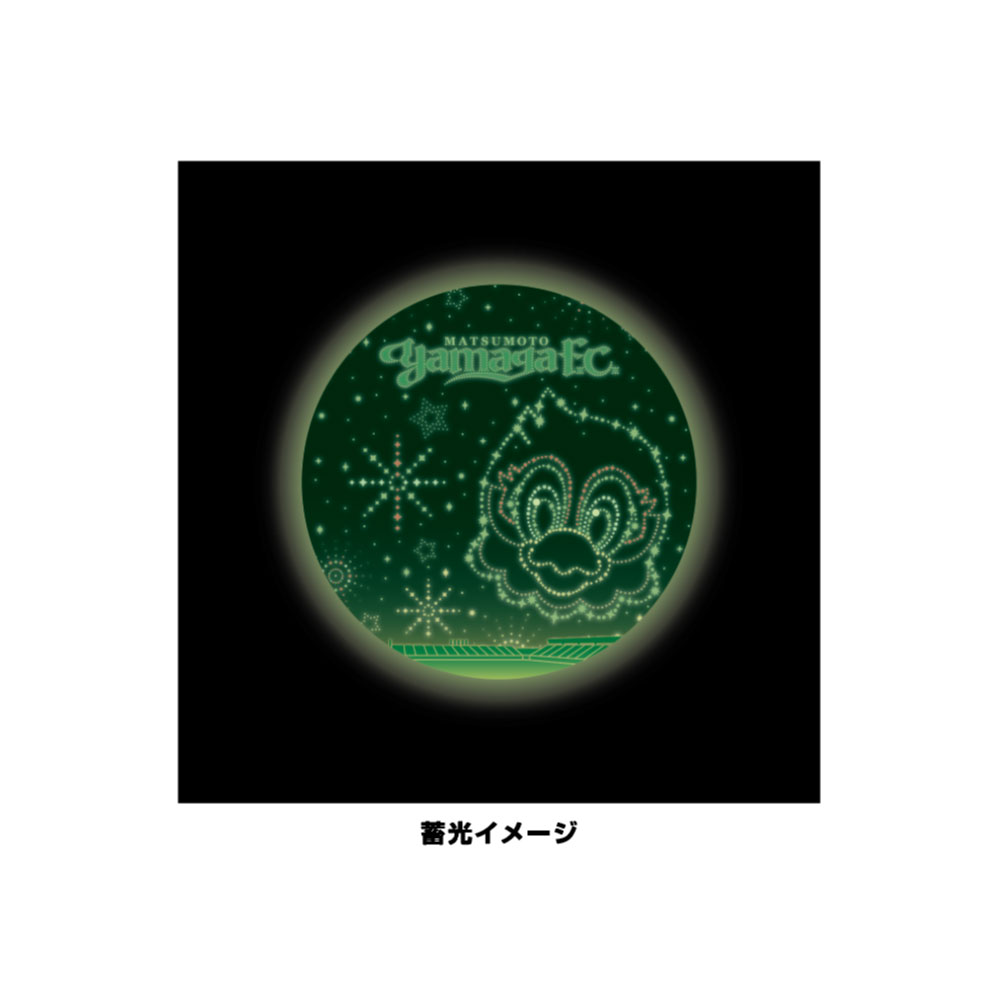 花火ガンズくん 蓄光缶バッジ