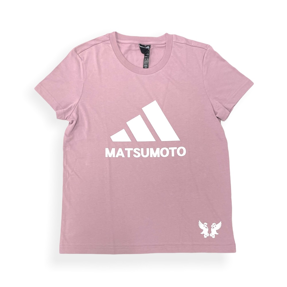 松本山雅×adidas　3BAR Tシャツ(雷鳥×ピンク)