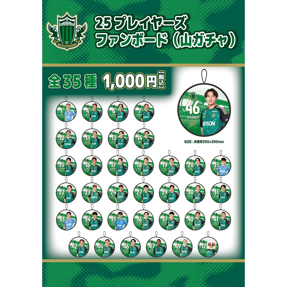 25プレーヤーズファンボード(山ガチャ)