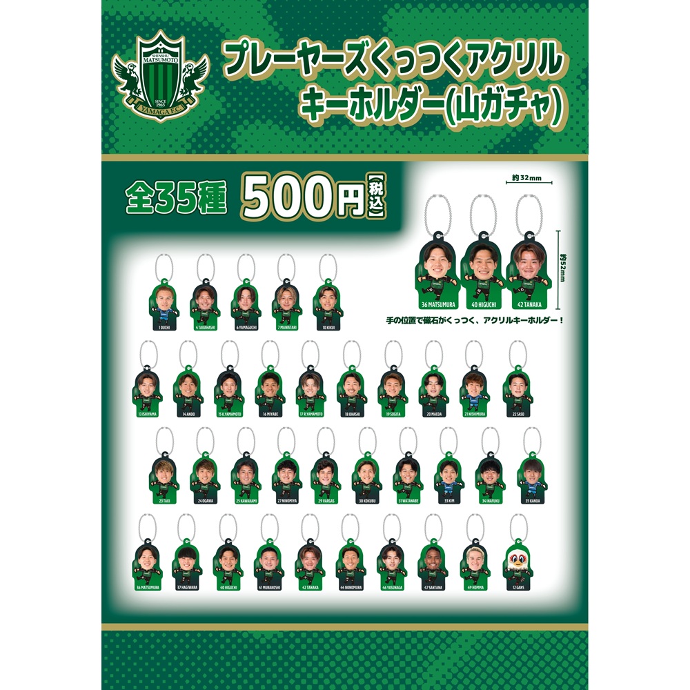 プレーヤーズくっつくアクリルキーホルダー(山ガチャ)