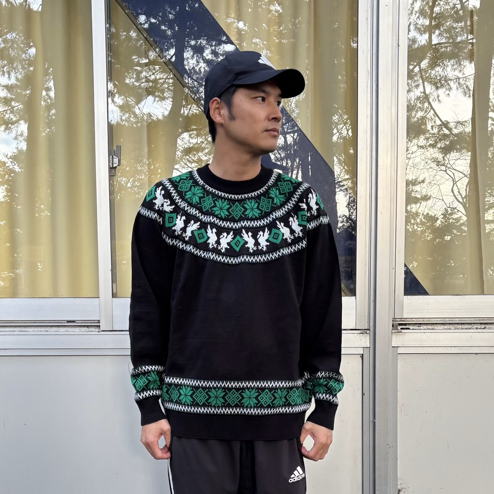 雷鳥柄ノルディック　セーター